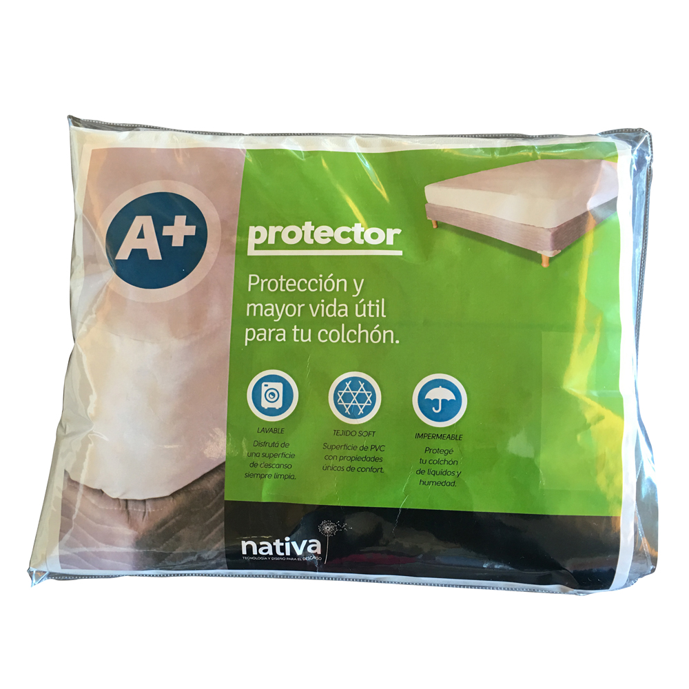 NATIVA - PROTECTOR DE COLCHÓN A+| IMPERMEABLE | MÁXIMA PROTECCION Y CONFORT - Imagen 2