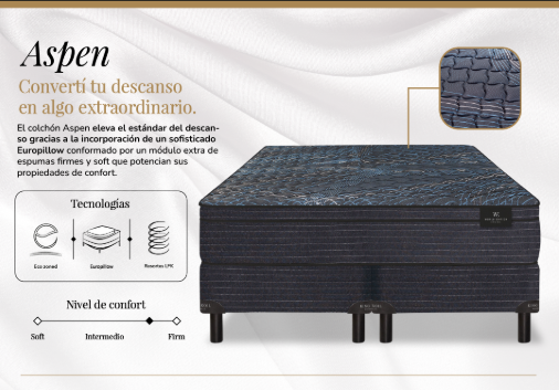 COLCHON KING KOIL - ASPEN 2 PLAZAS - Imagen 10