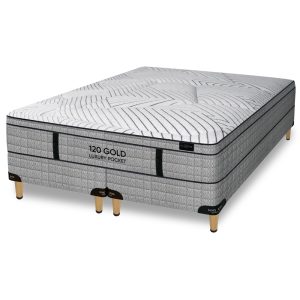 CONJUNTO COLCHON MAS SOMMIER KING KOIL - 120 GOLD LUXURY POCKET QUEEN Y KING