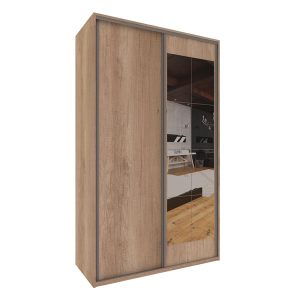 Ropero Delos Reflex - DLE362 (2 Puertas Corredizas con Espejo + 2 Cajones)