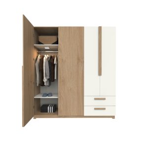 Ropero Delos Linea Nature DNA01 (4 Puertas + 2 Cajones + Luz LED) - Imagen 8