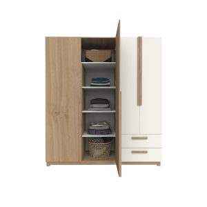 Ropero Delos Linea Nature DNA01 (4 Puertas + 2 Cajones + Luz LED) - Imagen 9