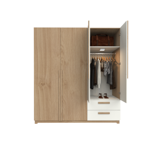 Ropero Delos Linea Nature DNA01 (4 Puertas + 2 Cajones + Luz LED) - Imagen 10