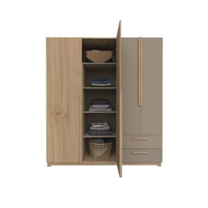 Ropero Delos Linea Nature DNA01 (4 Puertas + 2 Cajones + Luz LED) - Imagen 5