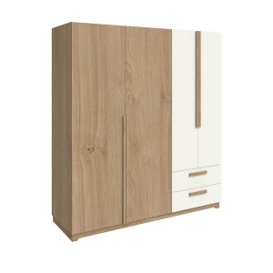 Ropero Delos Linea Nature DNA01 (4 Puertas + 2 Cajones + Luz LED) - Imagen 6