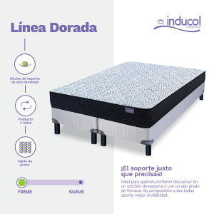 COLCHON INDUCOL - LINEA DORADA QUEEN - Imagen 7