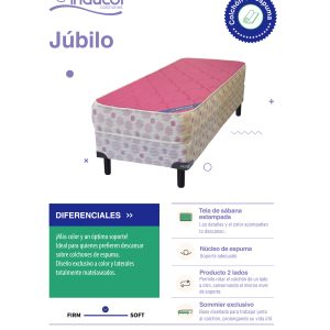 COLCHON INDUCOL - JÚBILO AZUL O FUCSIA 1 y 1 ½ PLAZAS - Imagen 12