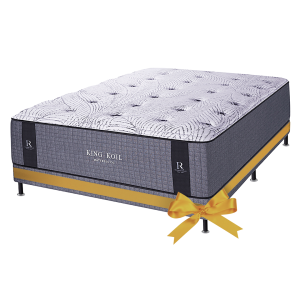 CONJUNTO COLCHON Y SOMMIER KING KOIL - LEXINGTON RESERVE  2 PLAZAS