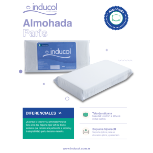 Almohada Inducol | Paris Hiper Soft - Imagen 4