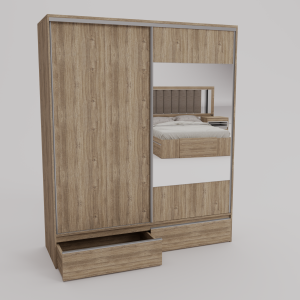 PLACARD RAGAZZO (2 Puertas: 2 Corredizas + 2 Cajones + Con Espejo) - Imagen 25