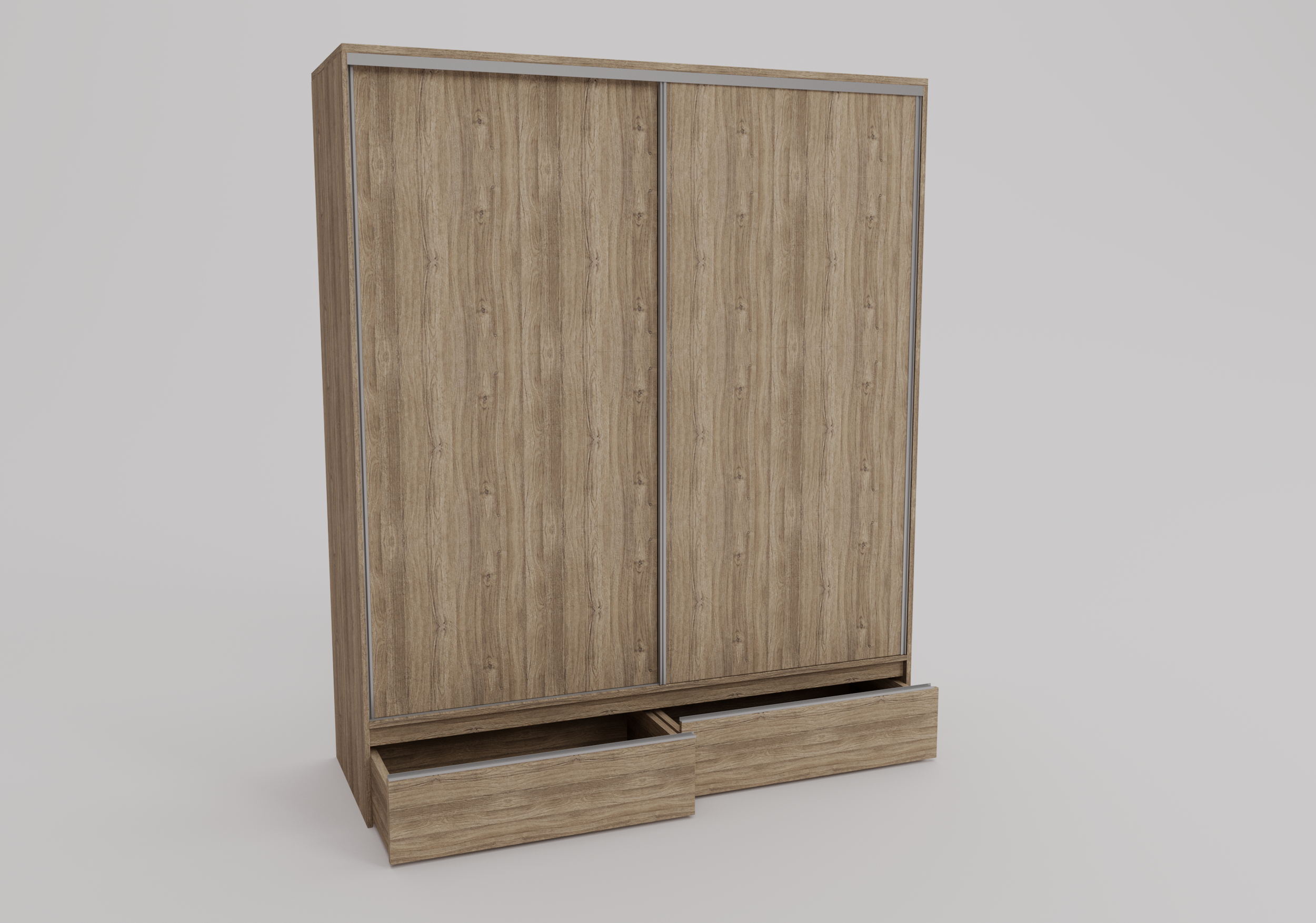 PLACARD RAGAZZO (2 Puertas: 2 Corredizas + 2 Cajones + Con Espejo) - Imagen 27