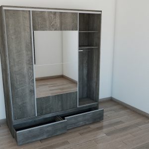 PLACARD RAGAZZO (2 Puertas: 2 Corredizas + 2 Cajones + Con Espejo) - Imagen 20