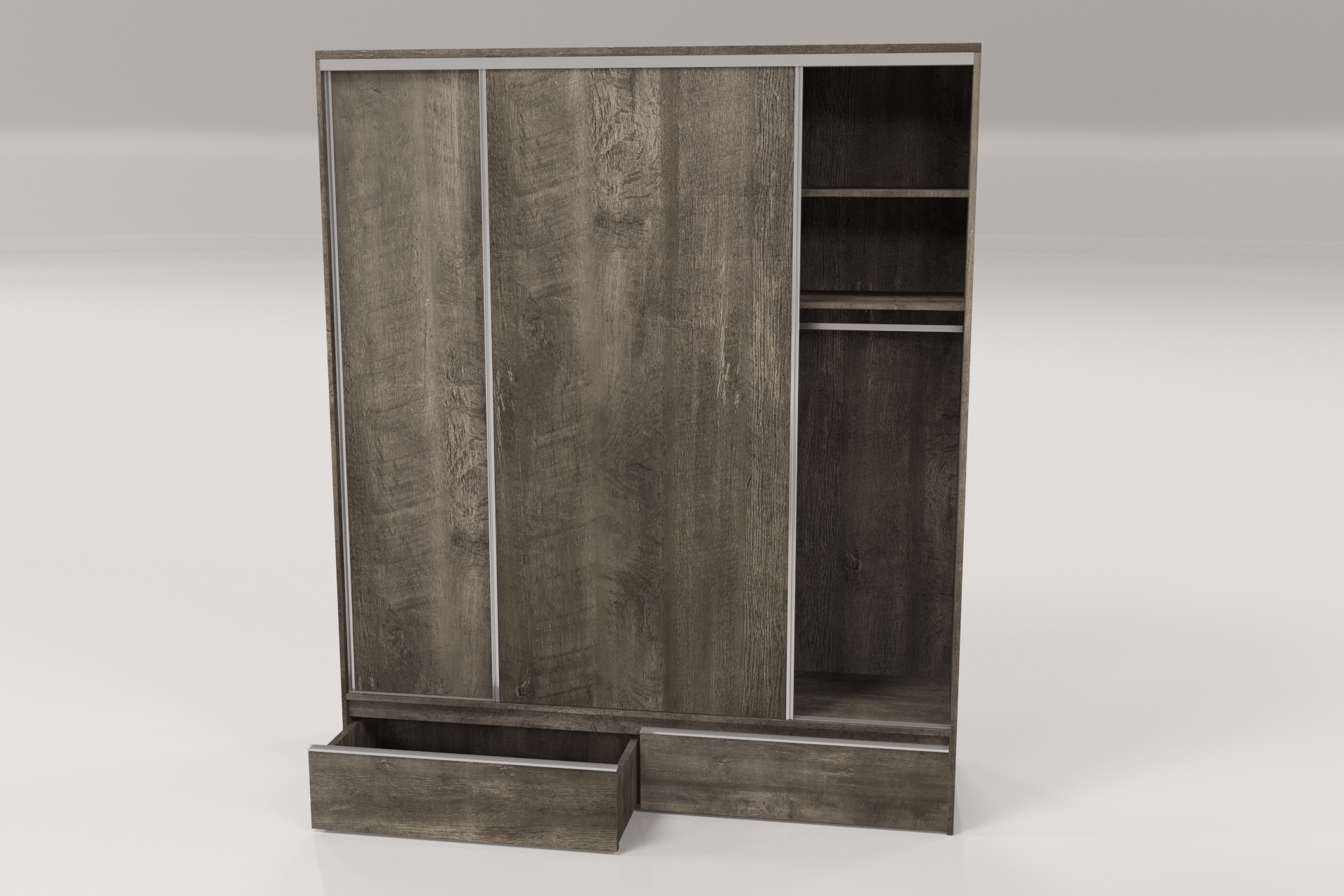 PLACARD RAGAZZO (2 Puertas: 2 Corredizas + 2 Cajones + Con Espejo) - Imagen 18
