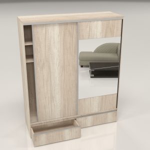 PLACARD RAGAZZO (2 Puertas: 2 Corredizas + 2 Cajones + Con Espejo) - Imagen 13