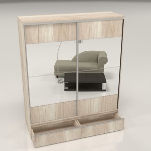 PLACARD RAGAZZO (2 Puertas: 2 Corredizas + 2 Cajones + Con Espejo) - Imagen 14