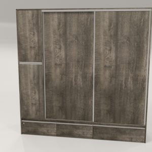 PLACARD RAGAZZO (2 Puertas: 2 Corredizas + 2 Cajones + Con Espejo) - Imagen 7