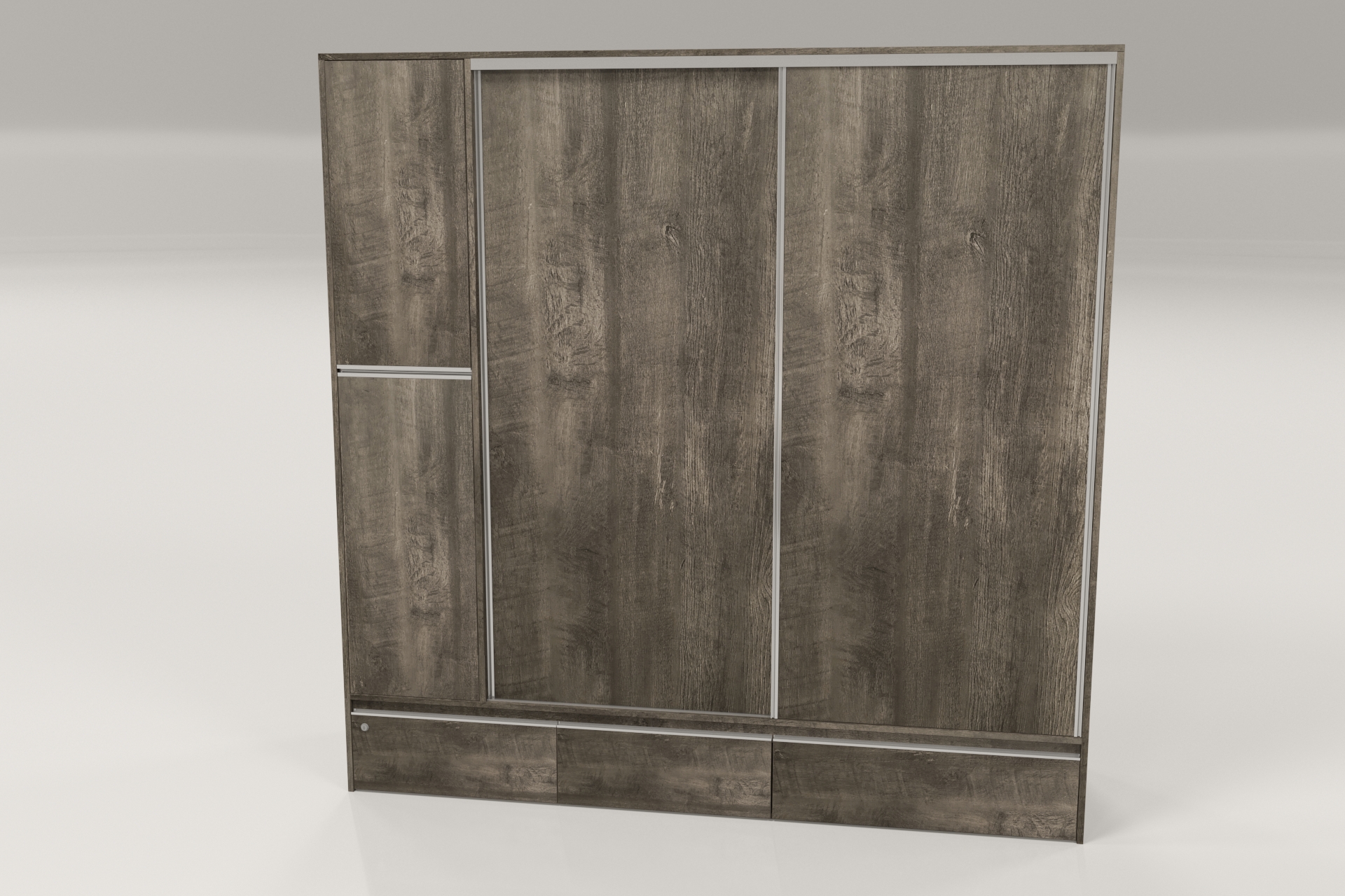 PLACARD RAGAZZO (2 Puertas: 2 Corredizas + 2 Cajones + Con Espejo) - Imagen 7