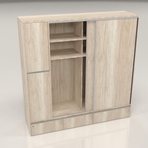 PLACARD RAGAZZO (2 Puertas: 2 Corredizas + 2 Cajones + Con Espejo) - Imagen 4