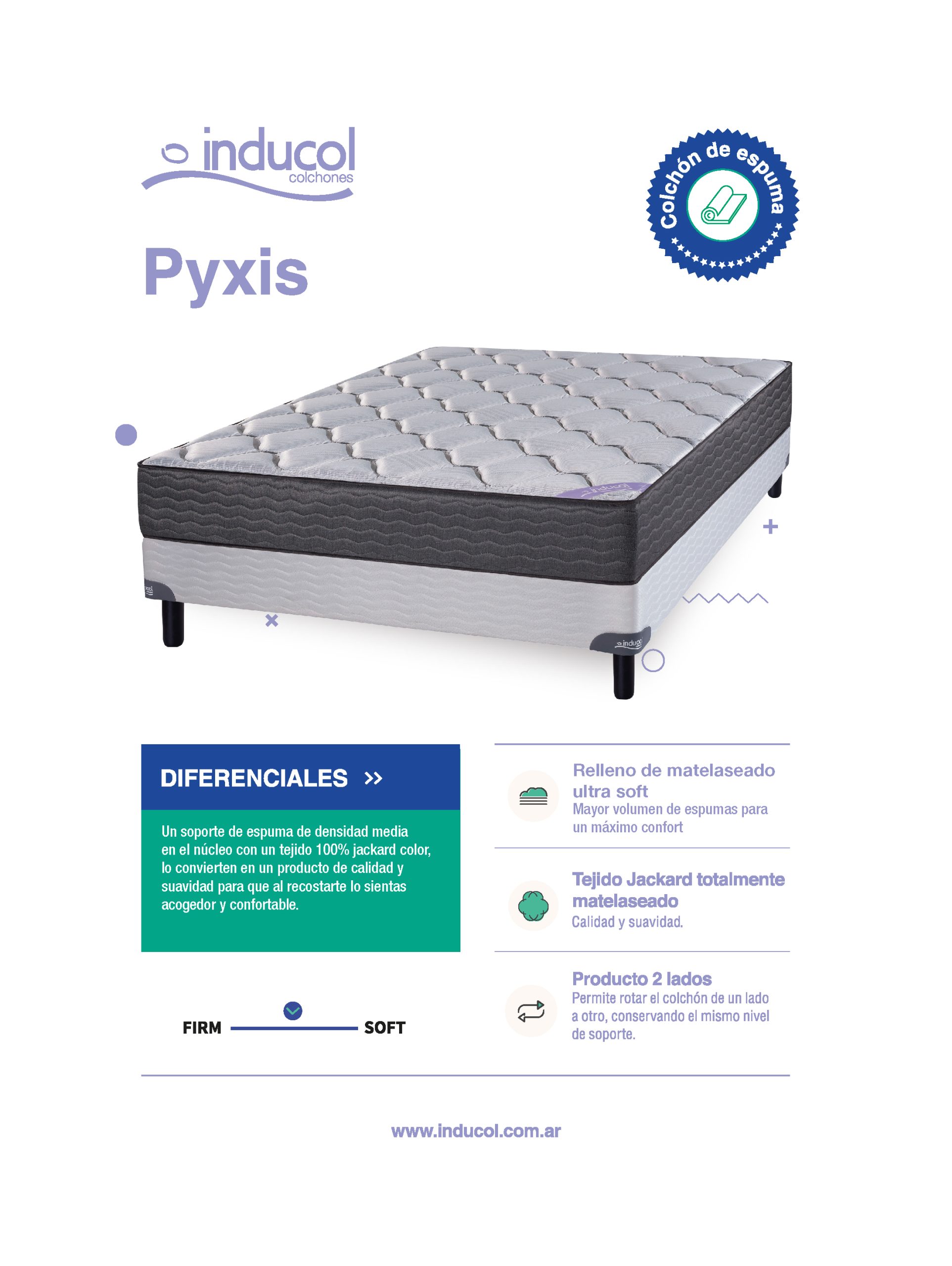 COLCHON INDUCOL - PYXIS 2 PLAZAS - Imagen 7