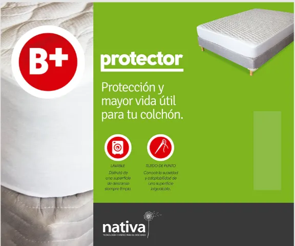 NATIVA - PROTECTOR DE COLCHÓN B+| Higiene y Confort