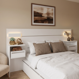 Respaldo PRO EMC con Mesas de Luz Flotantes y Luz LED