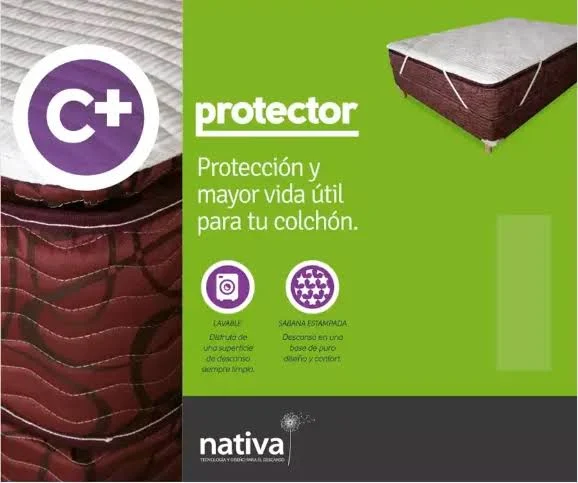 NATIVA - PROTECTOR DE COLCHÓN C+| CONFORT ACOLCHADO E HIGIENE