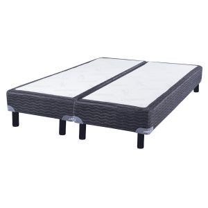 BASE DE SOMMIER INDUCOL GRIS/NEGRO  QUEEN Y KING