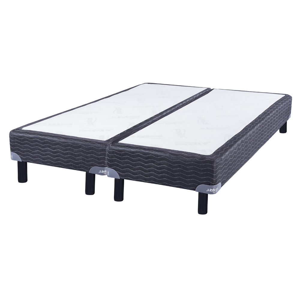 BASE DE SOMMIER INDUCOL GRIS/NEGRO QUEEN Y KING