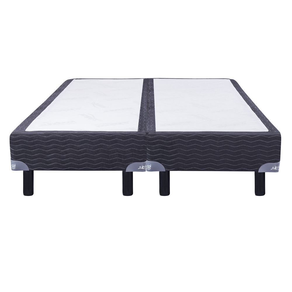 BASE DE SOMMIER INDUCOL GRIS/NEGRO QUEEN Y KING - Imagen 2