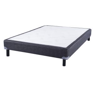 BASE DE SOMMIER INDUCOL GRIS/NEGRO 2 PLAZAS