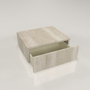 Mesa de Luz Volentiera Notte Flotante de Melamina (1 Cajón) - Imagen 2