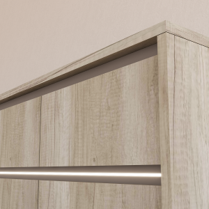 Bahiut Cómoda Volentiera Lumen Melamina (3 Cajones + 4 Puertas) - Imagen 8
