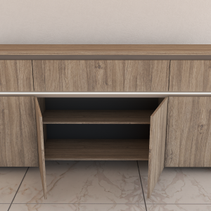 Bahiut Cómoda Volentiera Lumen Melamina (3 Cajones + 4 Puertas) - Imagen 9
