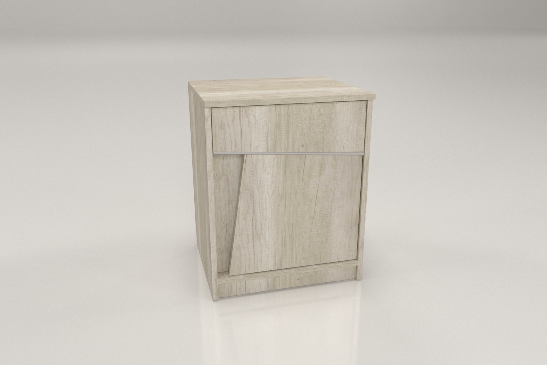 Mesa de Luz Volentiera Kendor de Melamina (Cajón + Puerta)