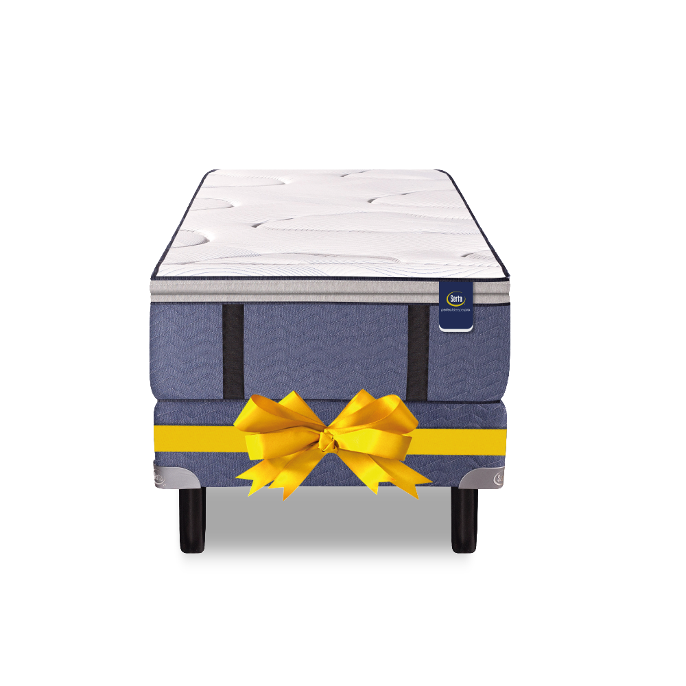 CONJUNTO COLCHON Y SOMMIER SERTA - PENSILVANIA 1 y 1 1/2 PLAZAS - Imagen 2