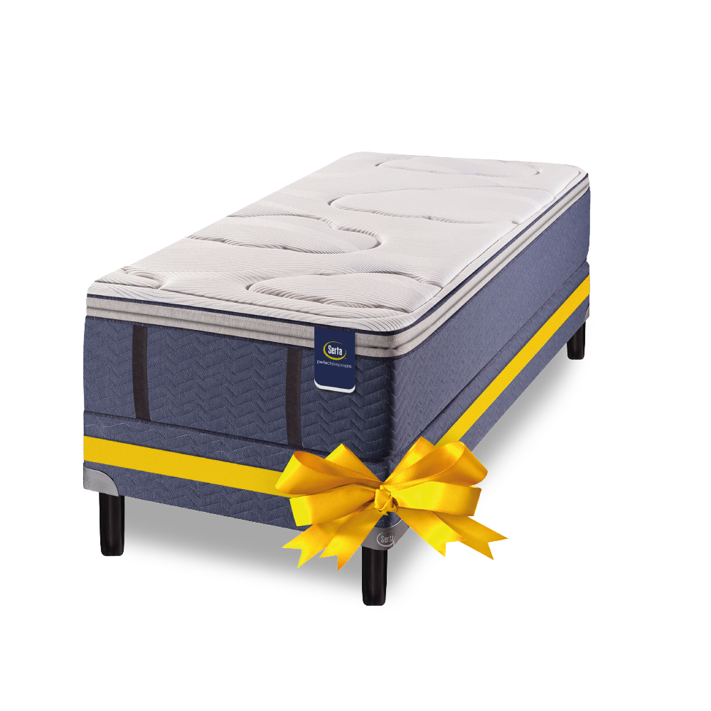 CONJUNTO COLCHON Y SOMMIER SERTA - PENSILVANIA 1 y 1 1/2 PLAZAS