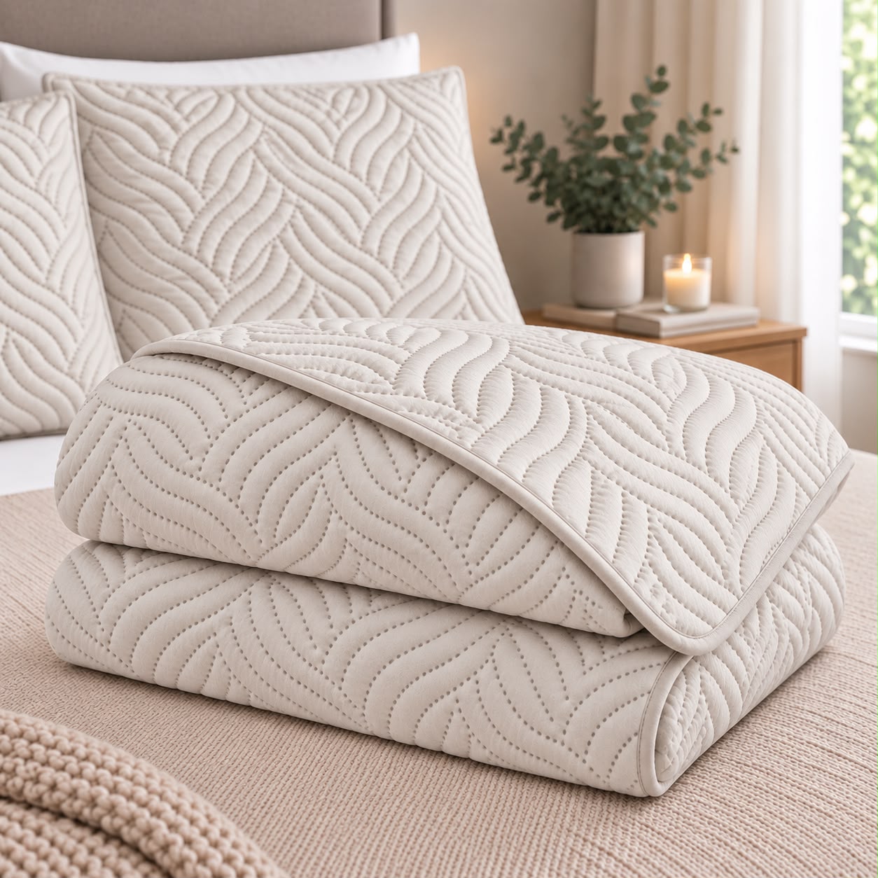 Cubrecama Panamá T&T 100% Microfibra Con Fundas Matelaseado - Imagen 2