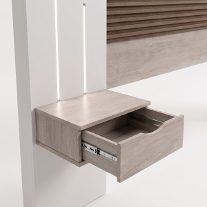 Respaldo Extensible Stone EMC con Mesas de Luz e Iluminación LED - Imagen 12